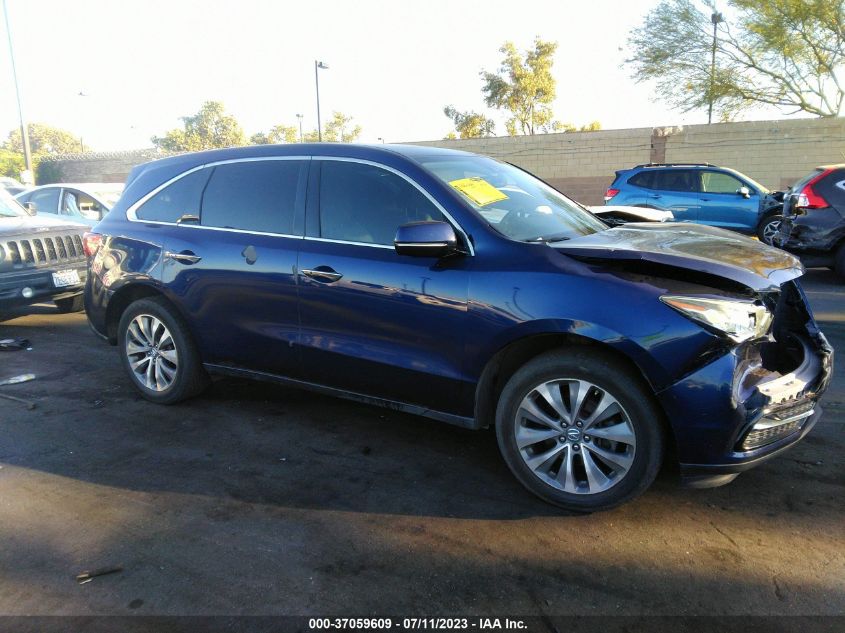 2014 ACURA MDX TECH PKG - 5FRYD3H49EB011764