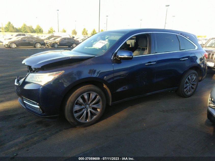2014 ACURA MDX TECH PKG - 5FRYD3H49EB011764