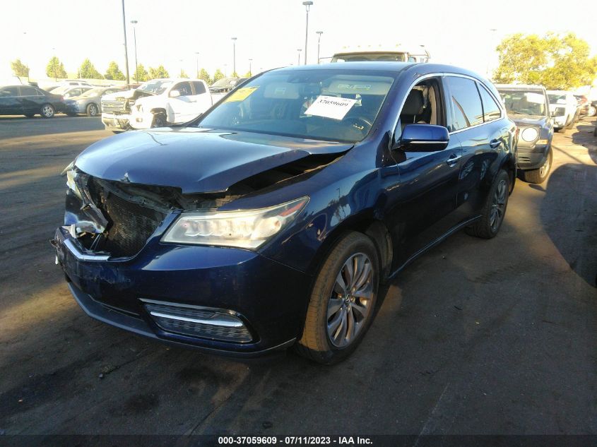 2014 ACURA MDX TECH PKG - 5FRYD3H49EB011764