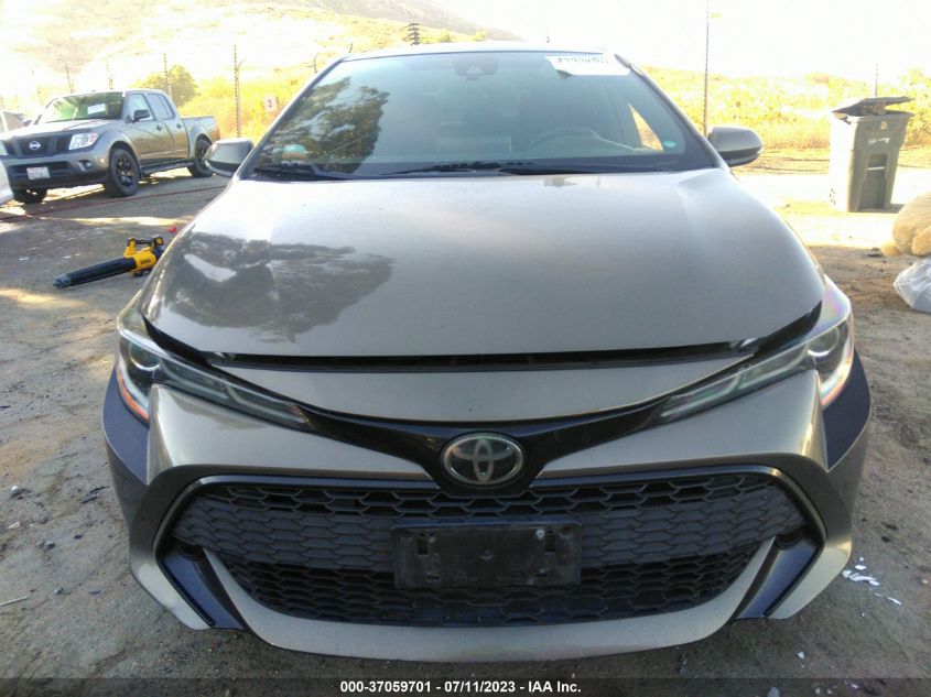 2019 TOYOTA COROLLA HATCHBACK SE/XSE JTNK4RBE9K3055067