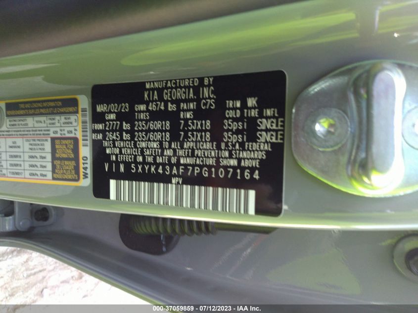2023 KIA SPORTAGE SX - 5XYK43AF7PG107164
