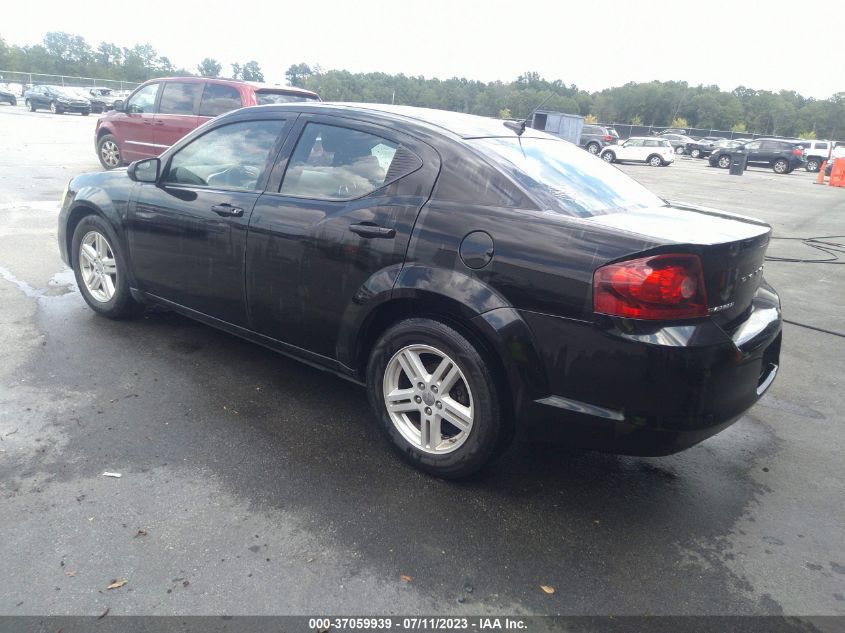 2013 DODGE AVENGER SXT - 1C3CDZCB0DN502832