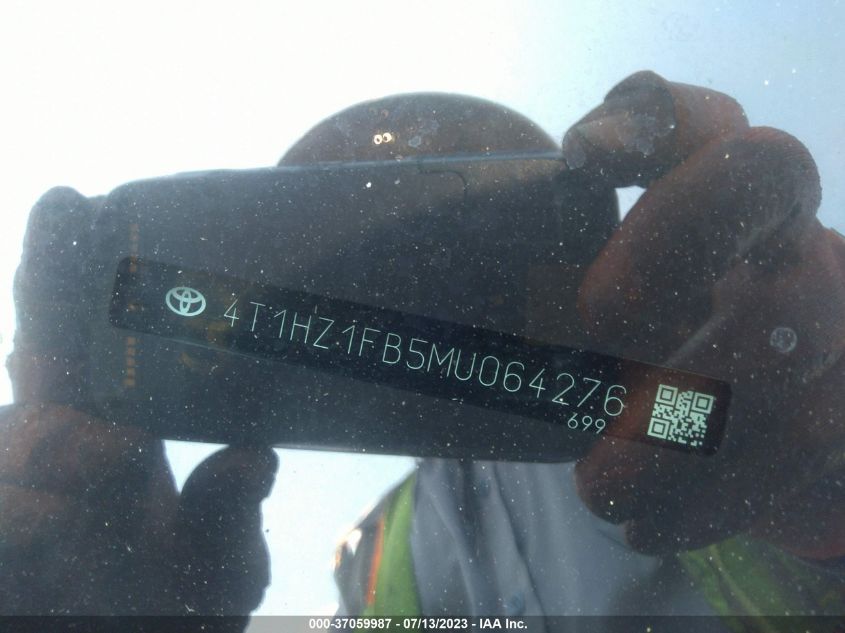 2021 TOYOTA AVALON TOURING - 4T1HZ1FB5MU064276