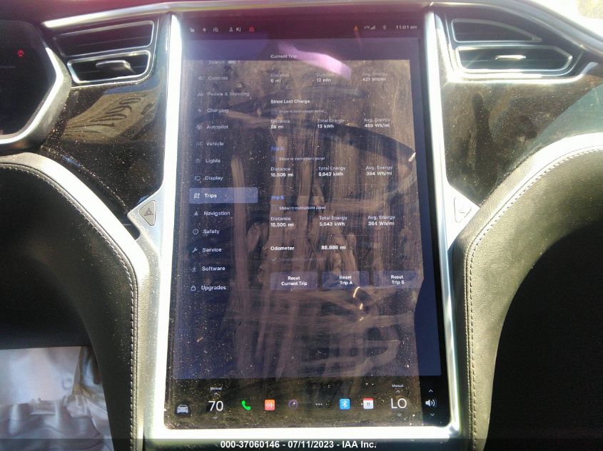 2014 TESLA MODEL S 60 KWH BATTERY/P85 - 5YJSA1H16EFP51279