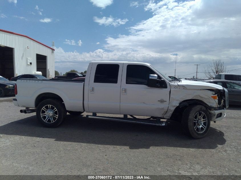 2015 FORD SUPER DUTY F-250 SRW LARIAT/PLATINUM - 1FT7W2BT9FEB03686