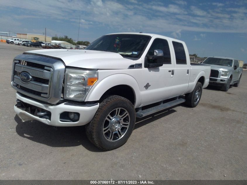 2015 FORD SUPER DUTY F-250 SRW LARIAT/PLATINUM - 1FT7W2BT9FEB03686