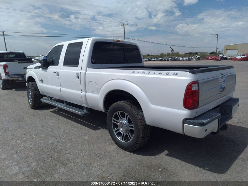 2015 FORD SUPER DUTY F-250 SRW LARIAT/PLATINUM - 1FT7W2BT9FEB03686