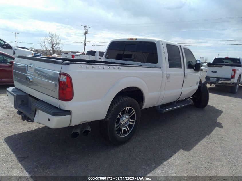 2015 FORD SUPER DUTY F-250 SRW LARIAT/PLATINUM - 1FT7W2BT9FEB03686