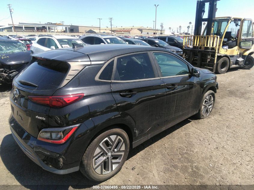 2022 HYUNDAI KONA ELECTRIC SEL - KM8K33AG1NU137019