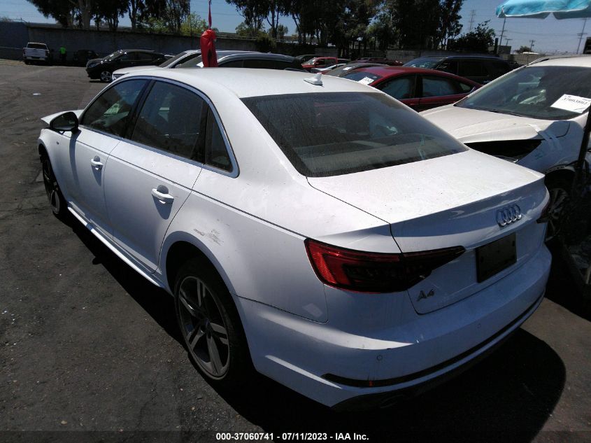 2017 AUDI A4 PREMIUM PLUS - WAULNAF49HN066105
