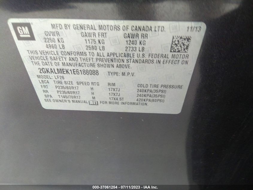 2014 GMC TERRAIN SLE - 2GKALMEK1E6188088