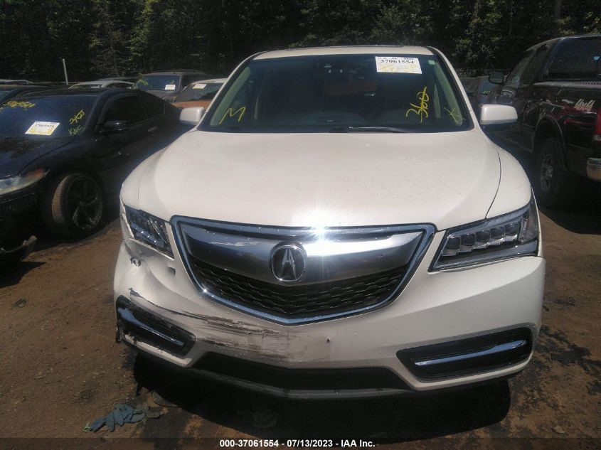 2016 ACURA MDX W/TECH/W/TECH - 5FRYD4H49GB034759