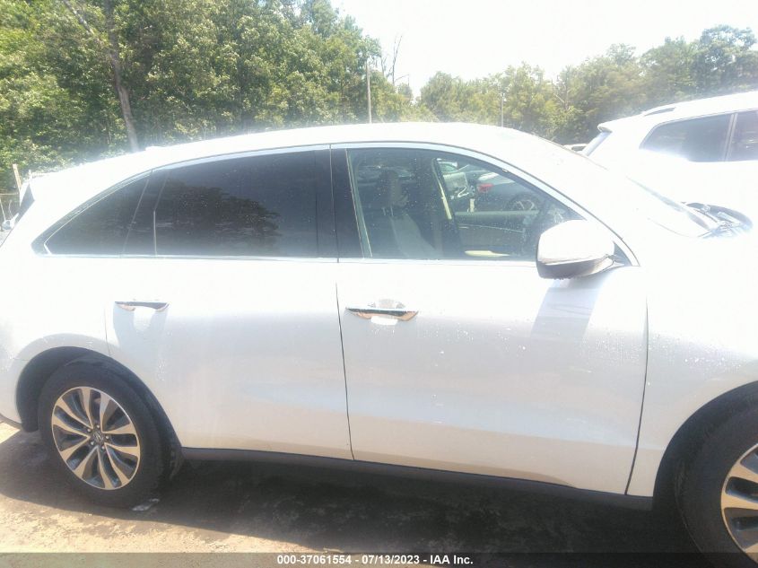 2016 ACURA MDX W/TECH/W/TECH - 5FRYD4H49GB034759