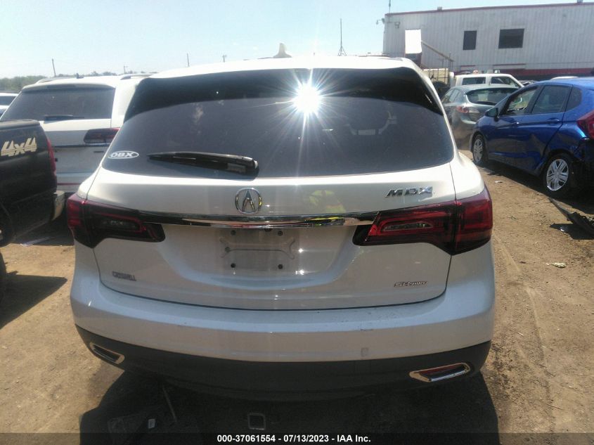 2016 ACURA MDX W/TECH/W/TECH - 5FRYD4H49GB034759