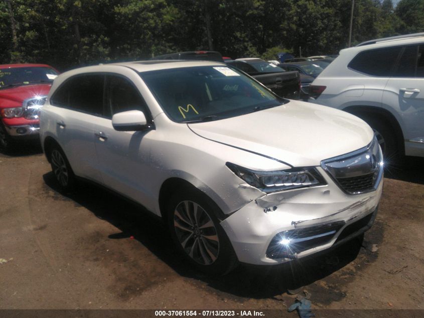 2016 ACURA MDX W/TECH/W/TECH - 5FRYD4H49GB034759