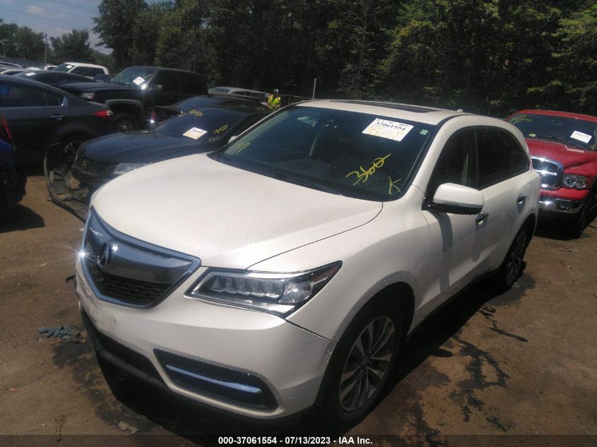 2016 ACURA MDX W/TECH/W/TECH - 5FRYD4H49GB034759