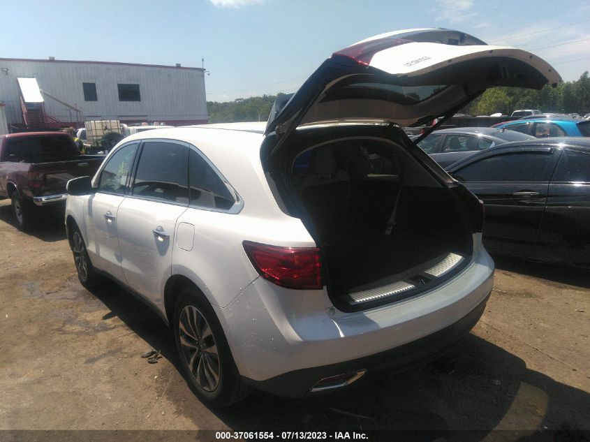 2016 ACURA MDX W/TECH/W/TECH - 5FRYD4H49GB034759