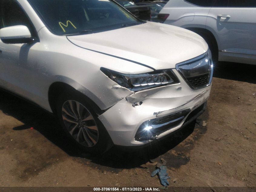 2016 ACURA MDX W/TECH/W/TECH - 5FRYD4H49GB034759