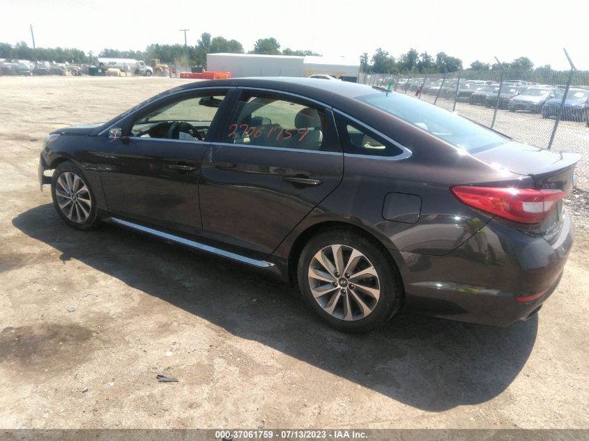 2015 HYUNDAI SONATA 2.4L SPORT - 5NPE34AF2FH111569