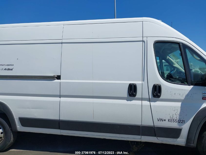 2019 RAM PROMASTER 3500 CARGO VAN HIGH ROOF 159" WB EXT 3C6URVJG5KE551221