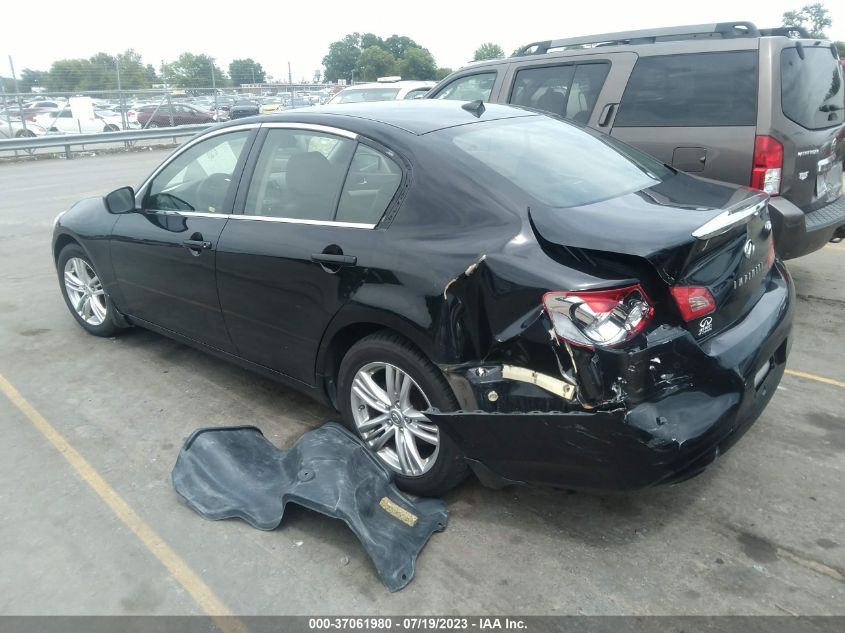 2013 INFINITI G37 SEDAN X JN1CV6AR0DM761837