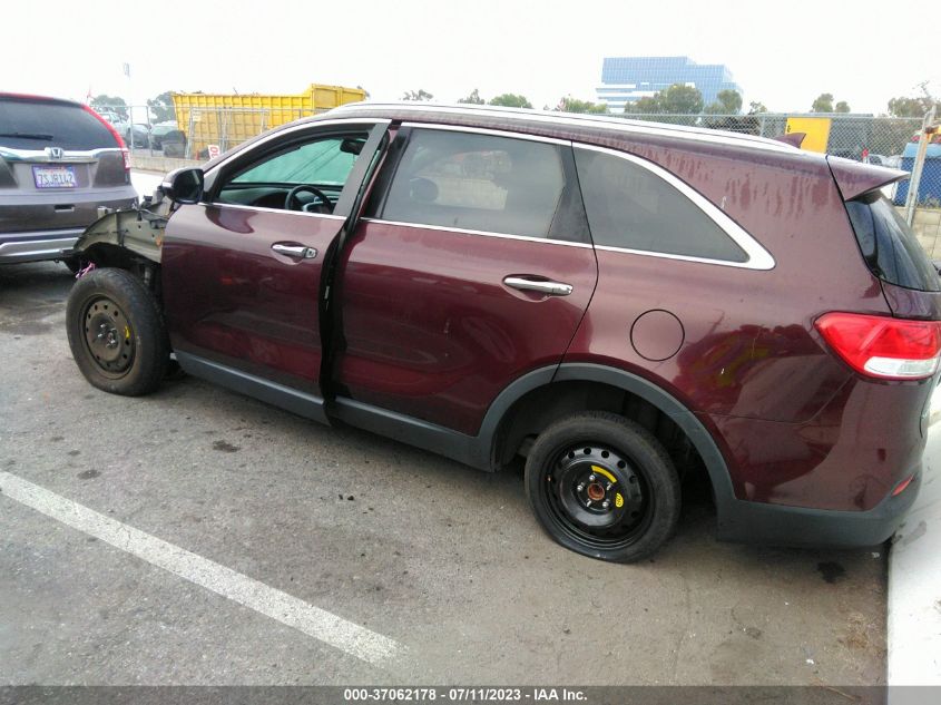 2017 KIA SORENTO LX V6 - 5XYPG4A50HG206386