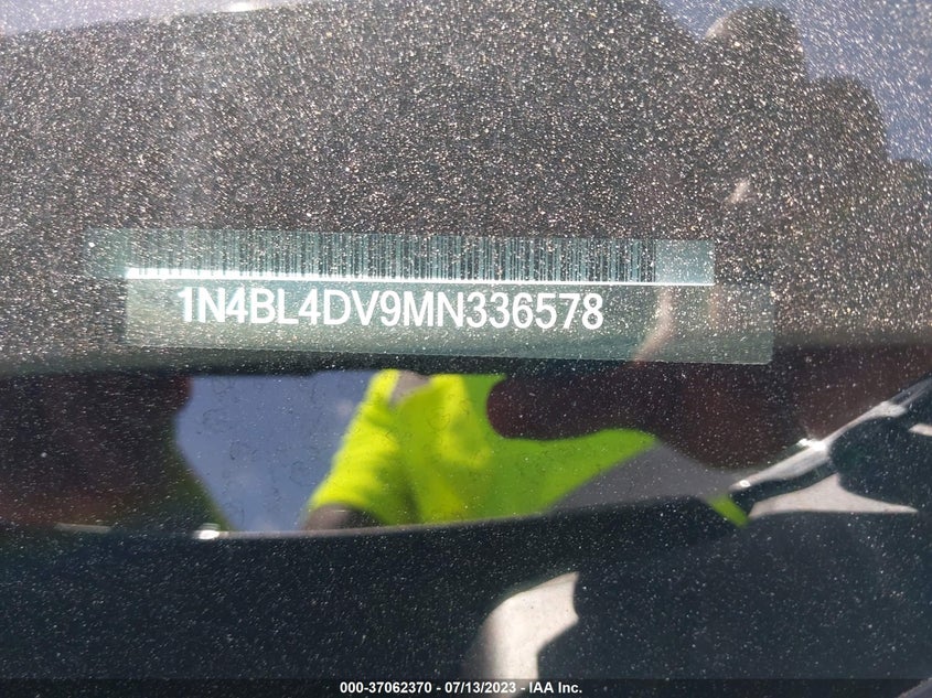 VIN 1N4BL4DV9MN336578 2021 NISSAN ALTIMA 2.5 SV