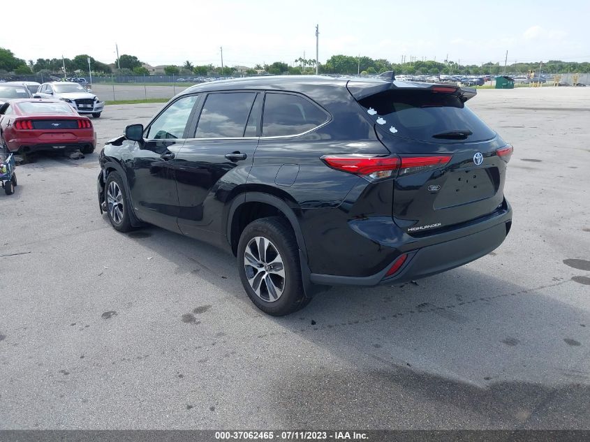 2023 TOYOTA HIGHLANDER HYBRID XLE/HYBRID XLE BRO - 5TDKBRCH9PS576184