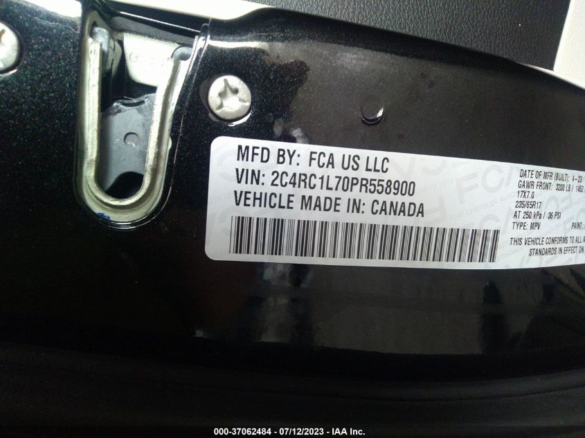 2023 CHRYSLER PACIFICA - 2C4RC1L70PR558900