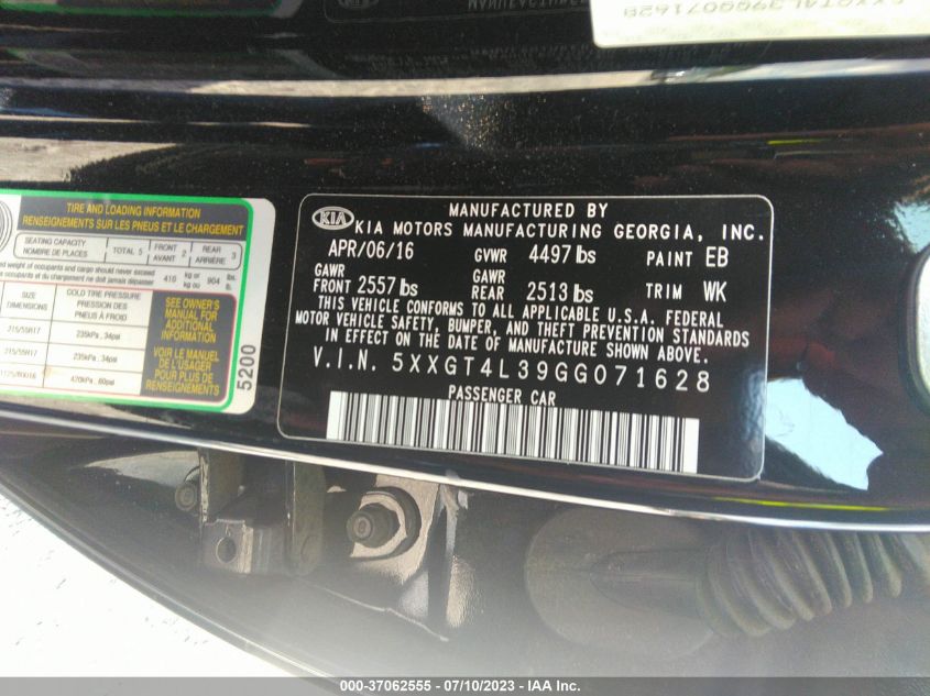 2016 KIA OPTIMA LX - 5XXGT4L39GG071628