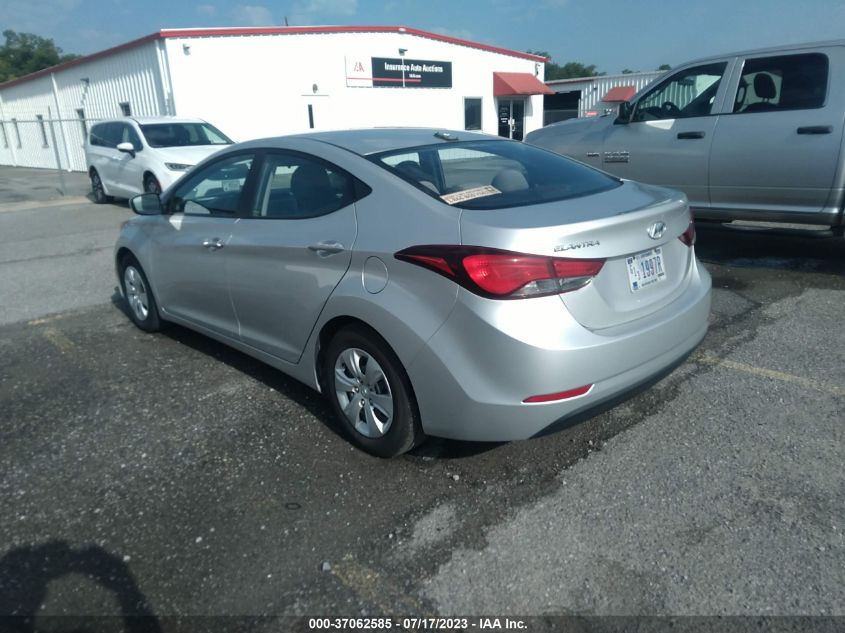 2016 HYUNDAI ELANTRA SE - 5NPDH4AE8GH709350