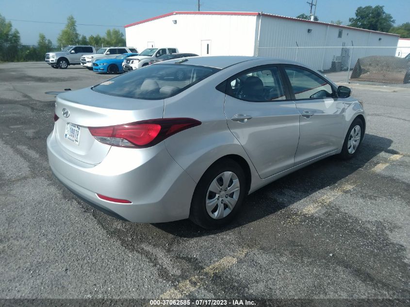 2016 HYUNDAI ELANTRA SE - 5NPDH4AE8GH709350