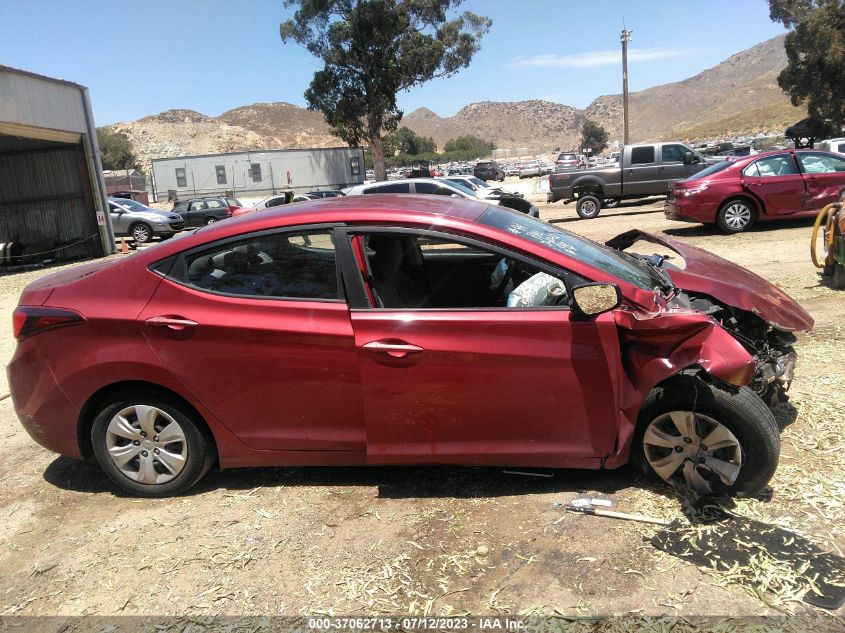 2016 HYUNDAI ELANTRA SE - 5NPDH4AE1GH709738