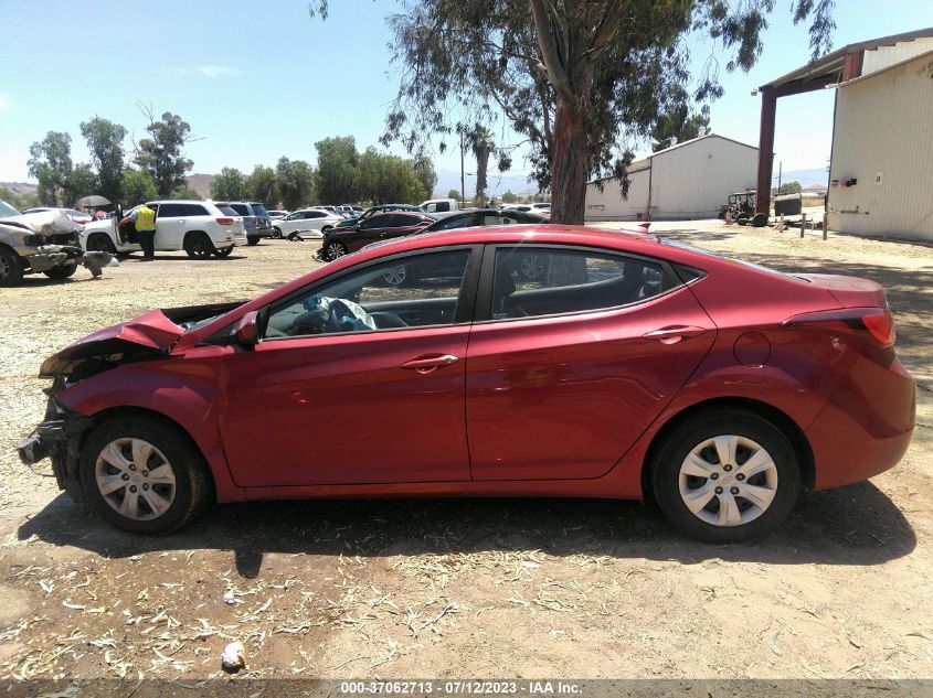 2016 HYUNDAI ELANTRA SE - 5NPDH4AE1GH709738