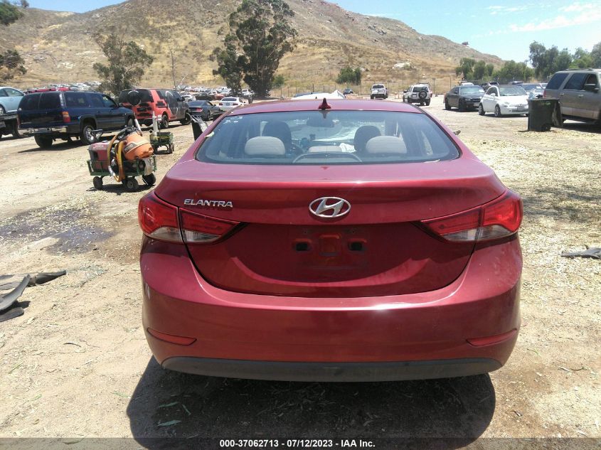 2016 HYUNDAI ELANTRA SE - 5NPDH4AE1GH709738