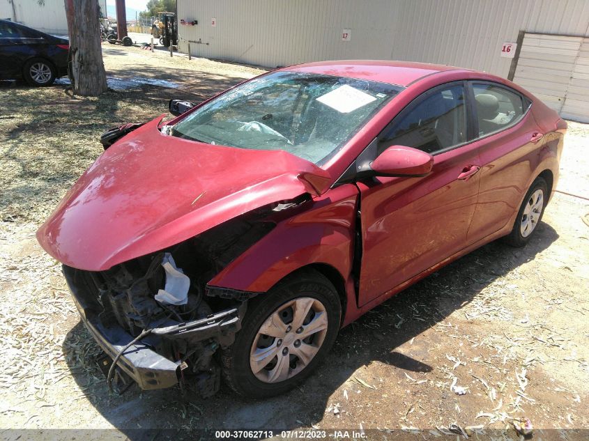 2016 HYUNDAI ELANTRA SE - 5NPDH4AE1GH709738
