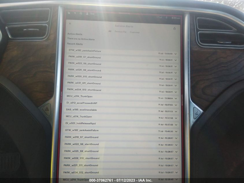 2016 TESLA MODEL S 90D/70D/75D/60D/85D - 5YJSA1E25GF156617