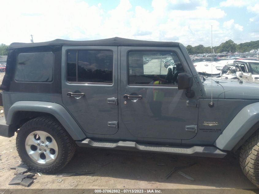 2014 JEEP WRANGLER UNLIMITED SAHARA - 1C4BJWEG3EL292893