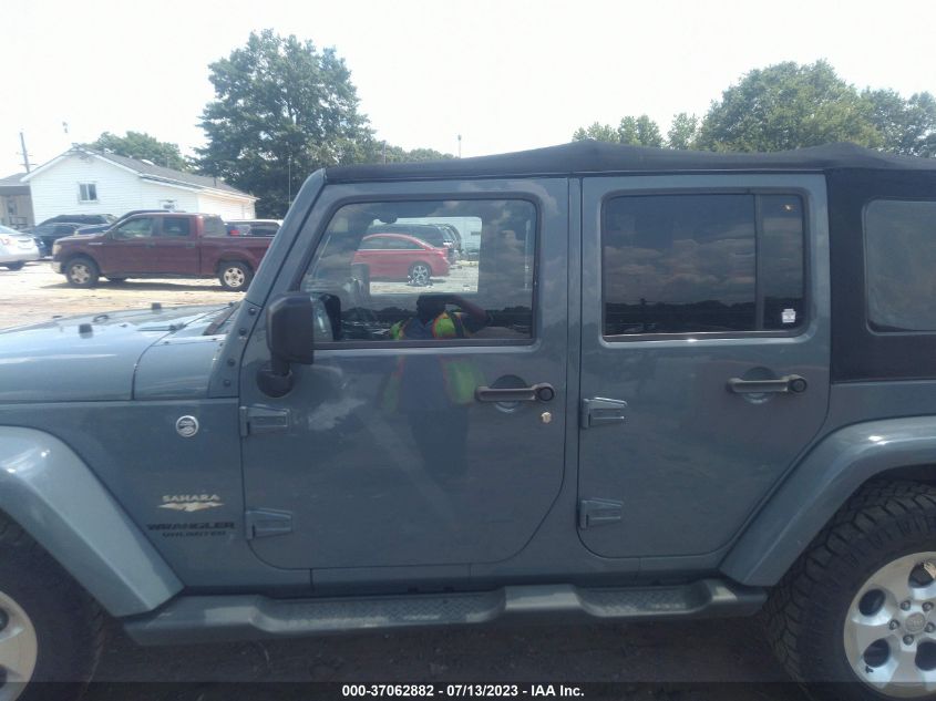 2014 JEEP WRANGLER UNLIMITED SAHARA - 1C4BJWEG3EL292893