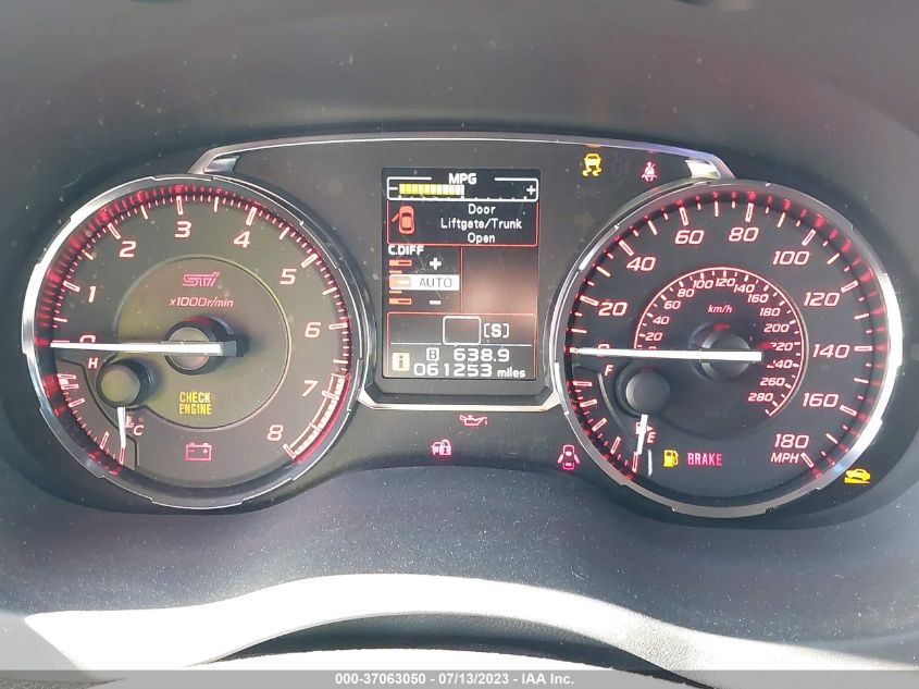 2016 SUBARU WRX STI - JF1VA2M66G9835271