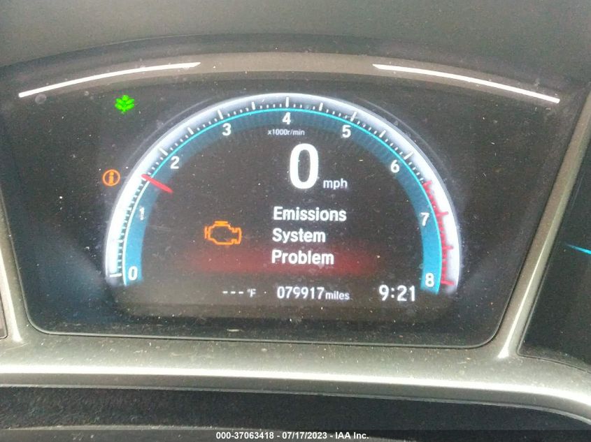2017 HONDA CIVIC SEDAN EX-T - 19XFC1F37HE017678
