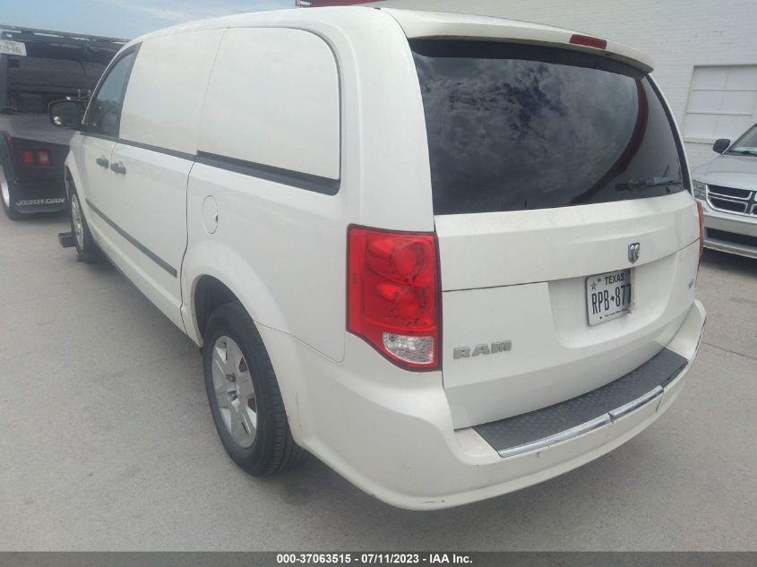 2013 RAM CARGO VAN TRADESMAN 2C4JRGAG0DR504946