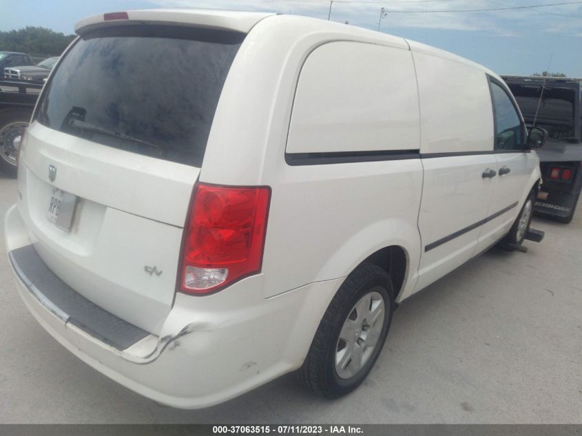 2013 RAM CARGO VAN TRADESMAN 2C4JRGAG0DR504946