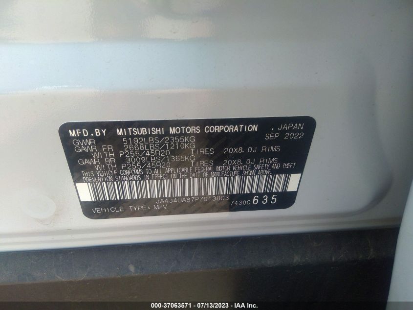2023 MITSUBISHI OUTLANDER SE/SE BLACK EDITION - JA4J4UA87PZ013803