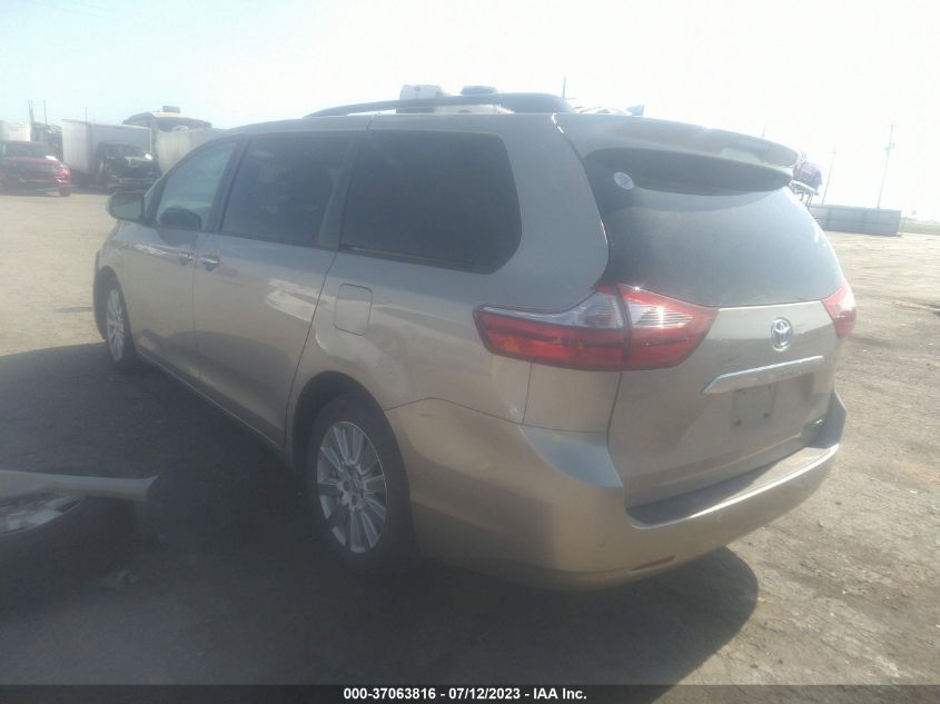 2017 TOYOTA SIENNA XLE/LIMITED - 5TDYZ3DC7HS865104