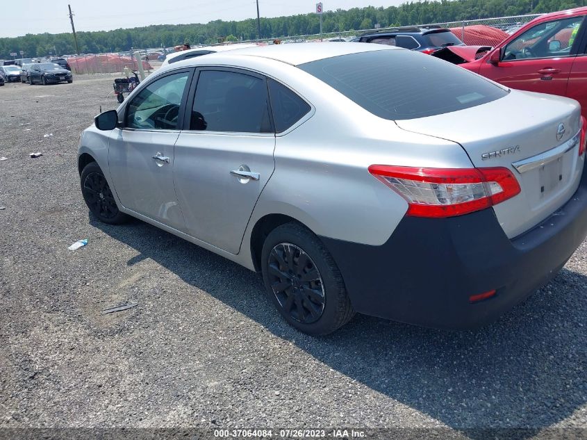 2015 NISSAN SENTRA S - 3N1AB7AP5FY381235