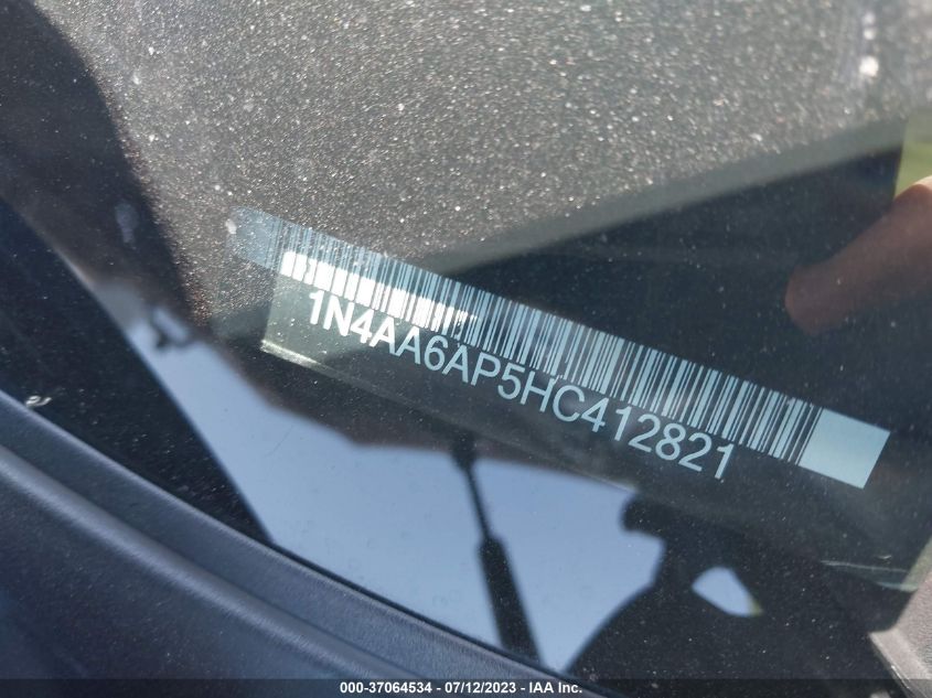 2017 NISSAN MAXIMA SV - 1N4AA6AP5HC412821