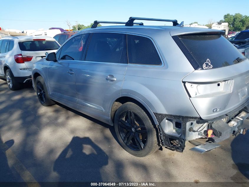 2017 AUDI Q7 PREMIUM PLUS - WA1LAAF7XHD000669