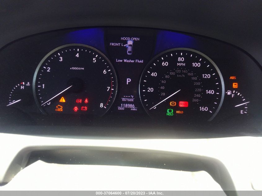 2013 LEXUS LS 460 JTHBL5EF7D5117317