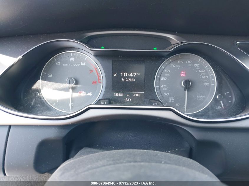 2013 AUDI S4 PREMIUM PLUS WAUBGAFL6DA145035